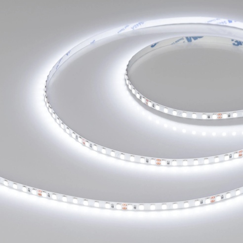 Лента светодиодная RT-A160-5mm 24V White6000 (9.6 W/m, IP20, 2835, 5m) (Arlight, Открытый)