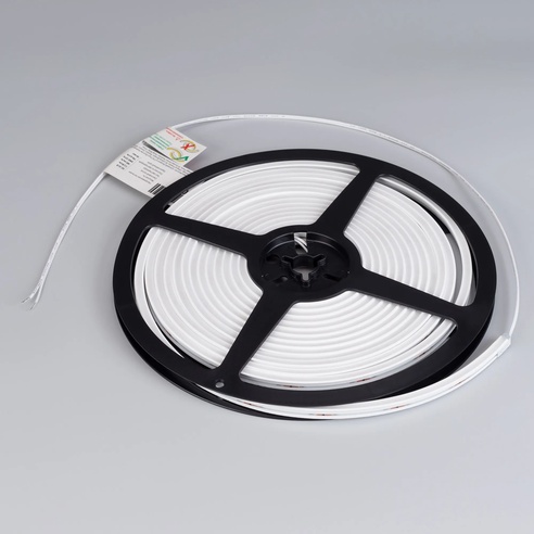 Лента светодиодная герметичная MOONLIGHT-SIDE-T-M196-03x06mm 24V Warm2300 (7.2 W/m, IP54, 2216, 5m, wire x2) (Arlight, Вывод прямой, 3 года)