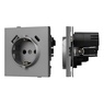 Механизм розетки с USB зарядкой SCT-TENDO-MUAC-PL-GR (230V, 16A) (Arlight, -)