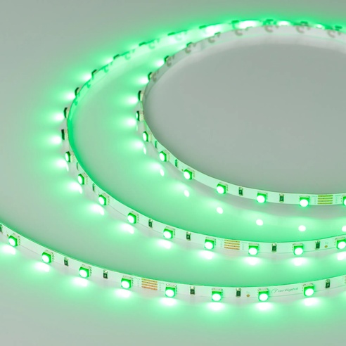 Лента светодиодная MINI-F60-5mm 24V RGB (6 W/m, IP20, 3535, 5m) (Arlight, узкая)