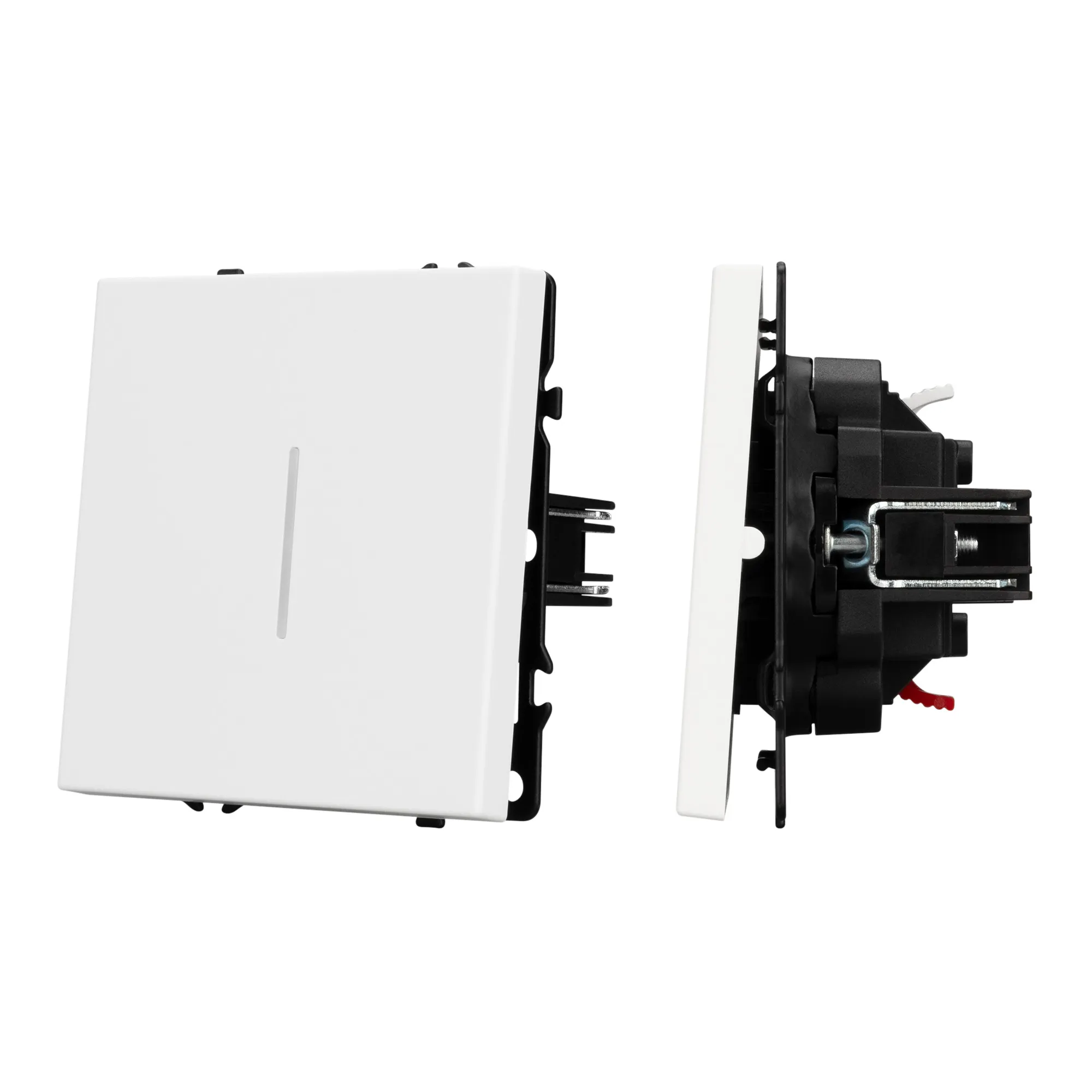 Механизм выключателя одноклавишный непроходной LED SWT-NOBE-MK01-SFPL-L-WH (230V, 10A) (Arlight, -)