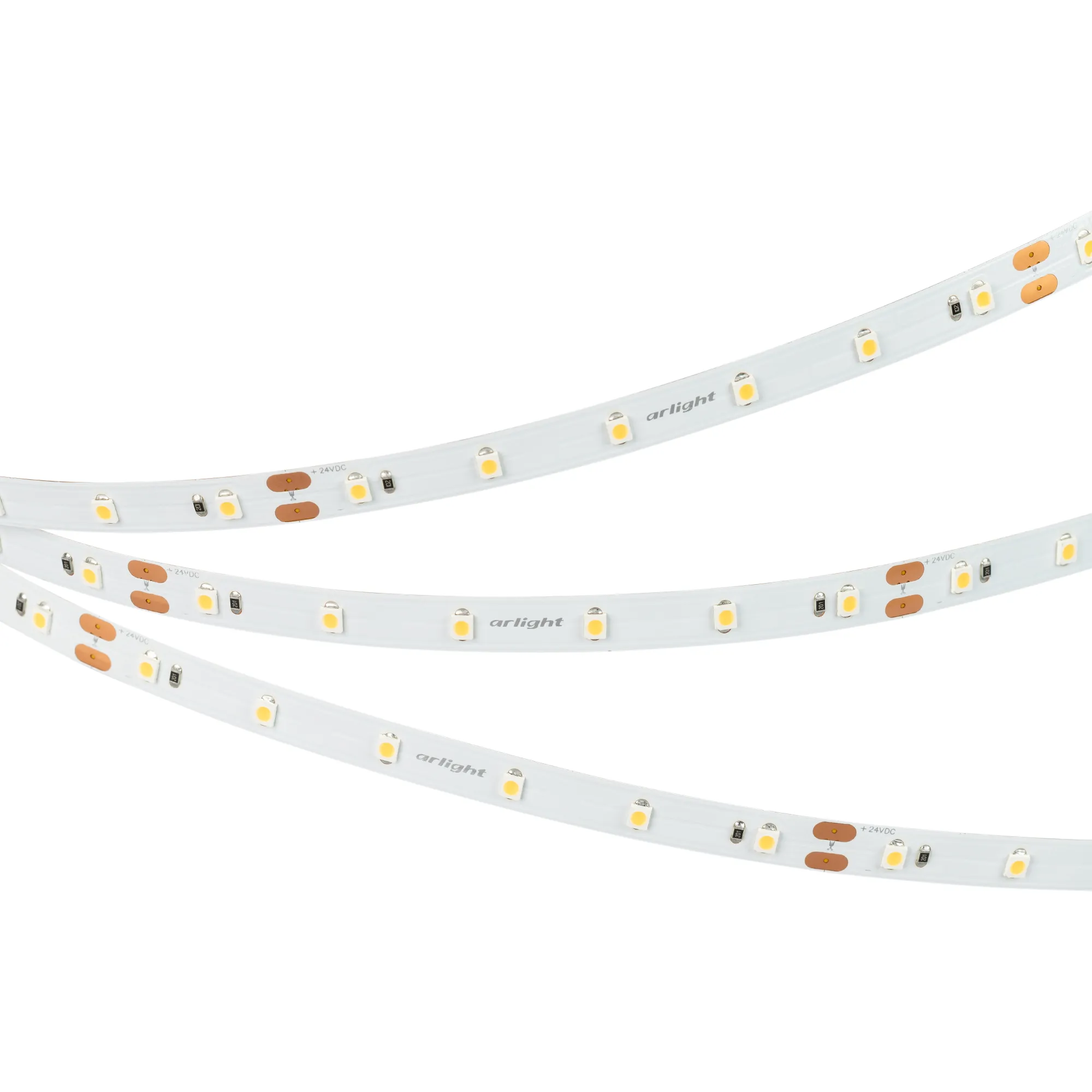 Лента светодиодная NT-A60-8mm 24V Warm2700 (4.8 W/m, IP20, 3528, 5m) (Arlight, Открытый) - изображение товара