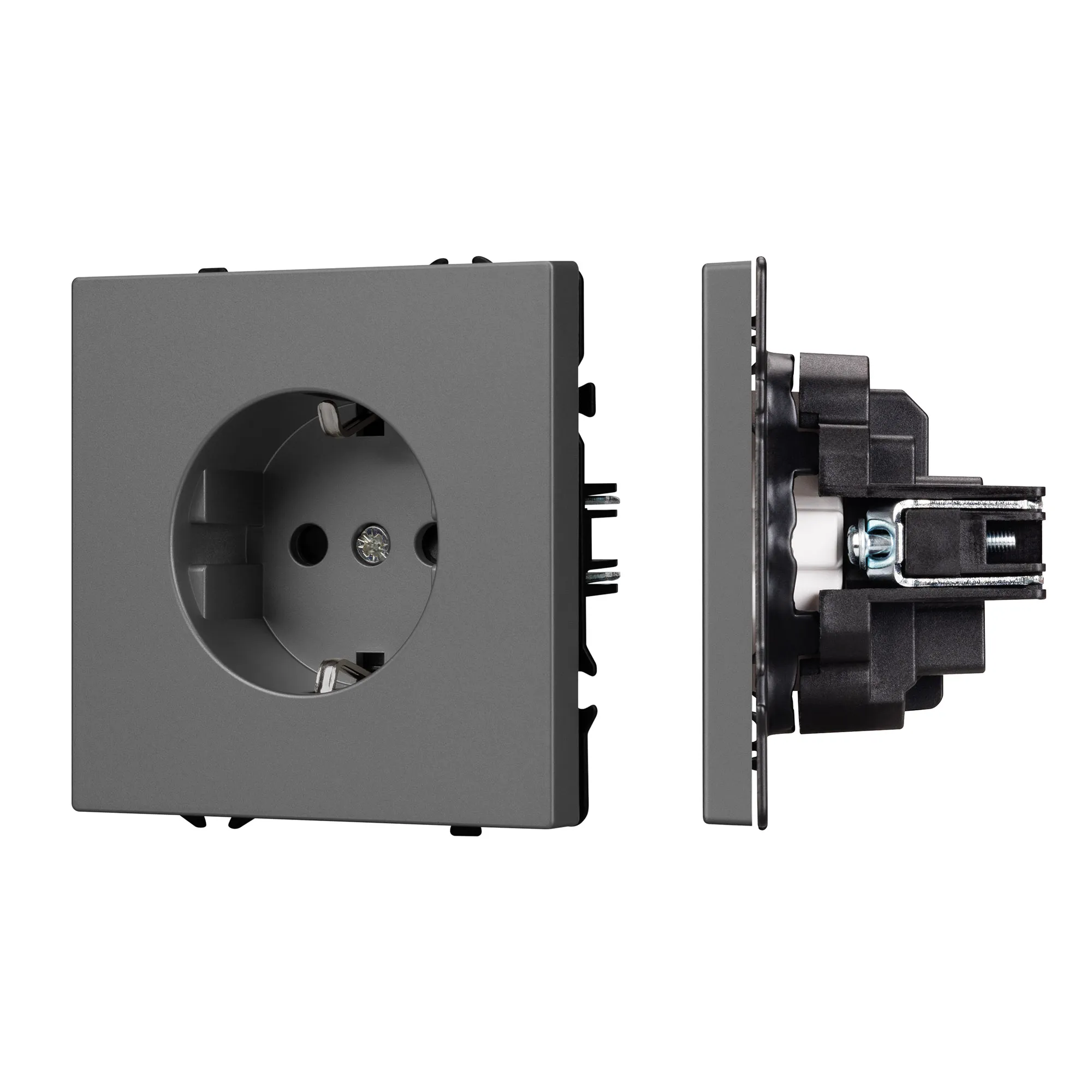 Механизм электрической розетки SCT-NOBE-MEU1-SFPL-GR (230V, 16A) (Arlight, -) - изображение товара