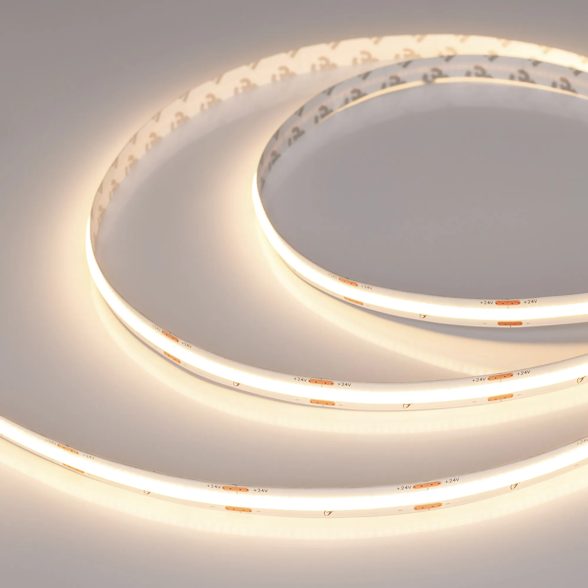 Лента светодиодная COB-X420-10mm 24V Warm3000 (4.8 W/m, IP20, 15m) (Arlight, 5 лет)