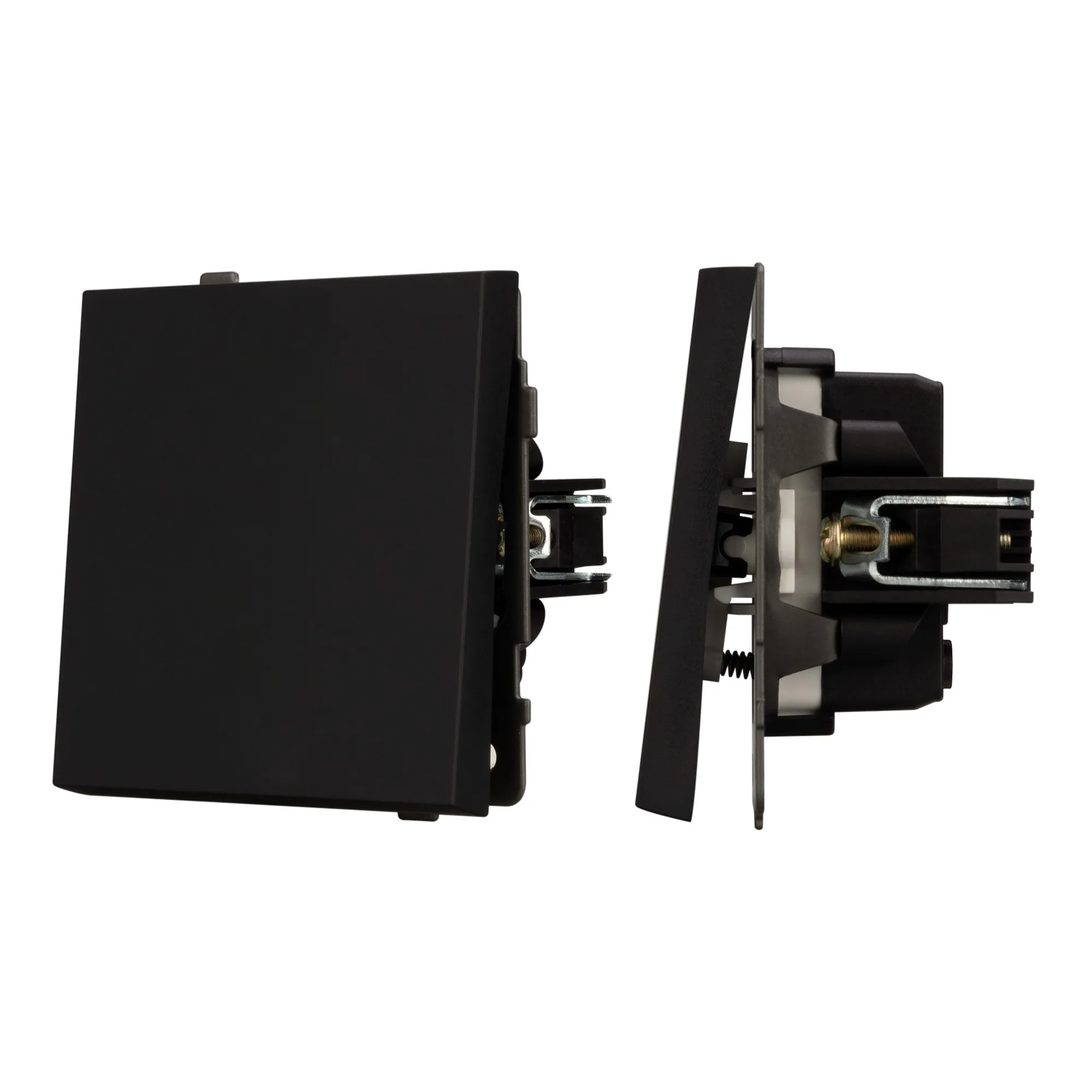 Механизм выключателя одноклавишный перекрёстный SWT-TENDO-MKX1-SFPL-BK (230V, 10A) (Arlight, -) - изображение товара