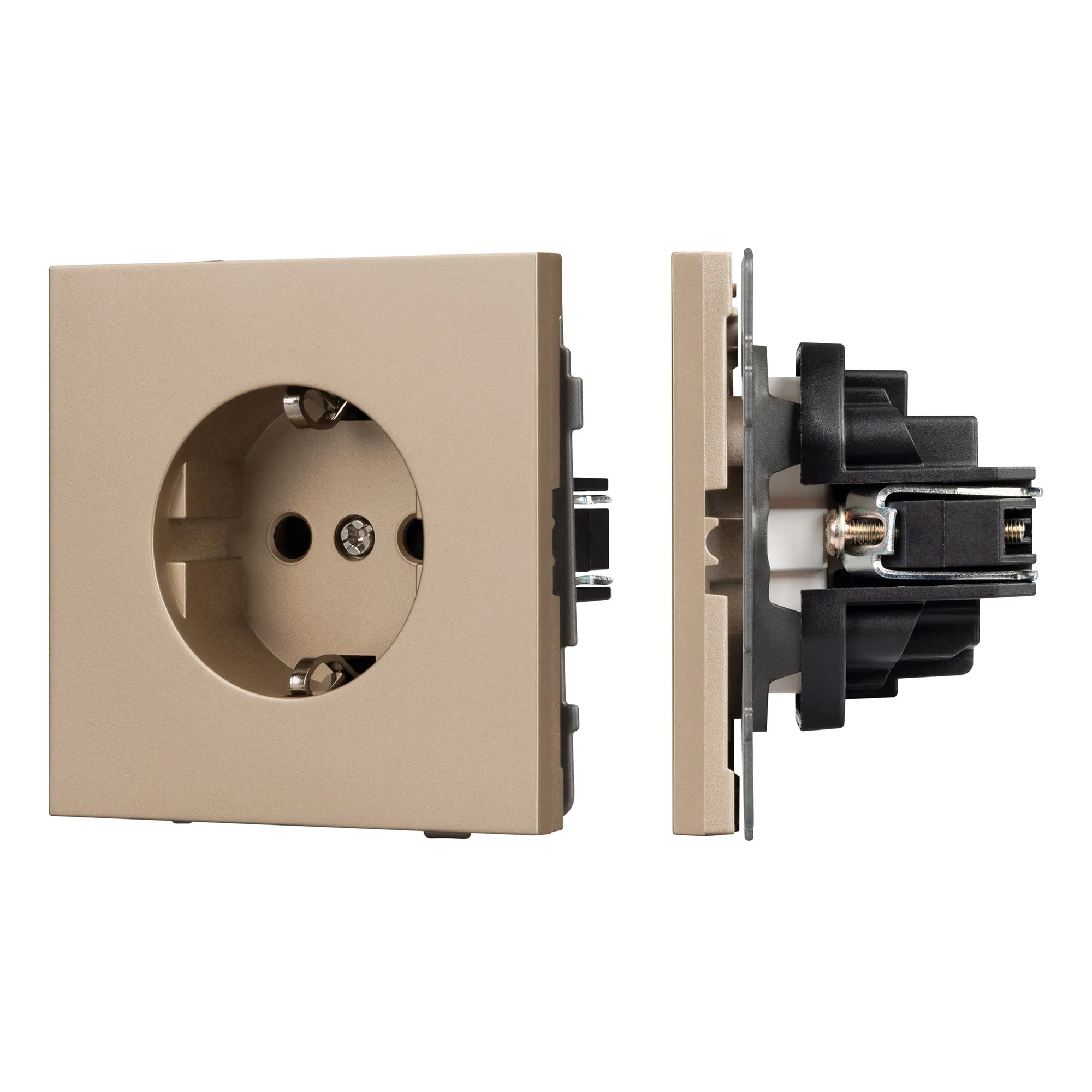 Механизм электрической розетки SCT-TENDO-MEU1-PL-GD (230V, 16A) (Arlight, -)